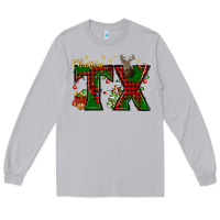 Moon Dust Christmas Texas With Deer Long Sleeve Tee - BundleAndBundleShop