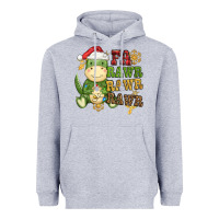 Heather Grey watercolor t rex fa rawr rawr rawr christmas Heavyweight Hoodie - CowGirlArtShop