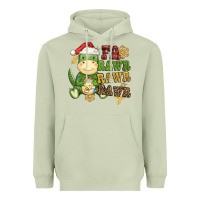 Matcha watercolor t rex fa rawr rawr rawr christmas Heavyweight Hoodie - CowGirlArtShop