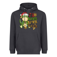 Smoke watercolor t rex fa rawr rawr rawr christmas Heavyweight Hoodie - CowGirlArtShop