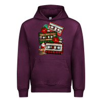 Mauve Wine christmas cassette gemstone Urban Hoodie - FaDigitalArtStudio