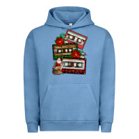Pigment Pebble Blue christmas cassette gemstone Urban Hoodie - FaDigitalArtStudio