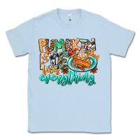 Dusty Blue Pumpkin Pie Fixes Everything Classic Tee - CowhideDigitalArt