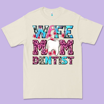 Wife Mom Dentist With Tooth And Floss Premium Tee Designed By Adodesignshop