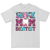 Dove Grey Wife Mom Dentist With Tooth And Floss Premium Tee - AdoDesignShop