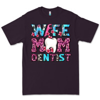 Plum Wife Mom Dentist With Tooth And Floss Premium Tee - AdoDesignShop