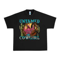 Black untamed cowgirl Urban Heavy Tee - NancyCooperArtShop