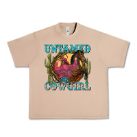 Burro untamed cowgirl Urban Heavy Tee - NancyCooperArtShop