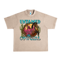 French Oak untamed cowgirl Urban Heavy Tee - NancyCooperArtShop