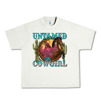 Pistachio untamed cowgirl Urban Heavy Tee - NancyCooperArtShop