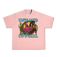 Salmon untamed cowgirl Urban Heavy Tee - NancyCooperArtShop