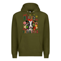 Army Green just a heifer who loves christmas cow Premium Hoodie - CowGirlArtShop