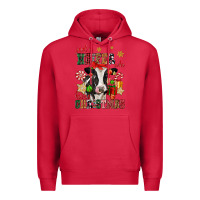 Cardinal just a heifer who loves christmas cow Premium Hoodie - CowGirlArtShop
