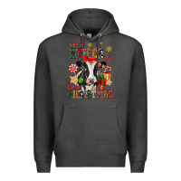 Charcoal Heather just a heifer who loves christmas cow Premium Hoodie - CowGirlArtShop