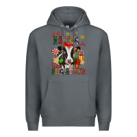 Rock just a heifer who loves christmas cow Premium Hoodie - CowGirlArtShop