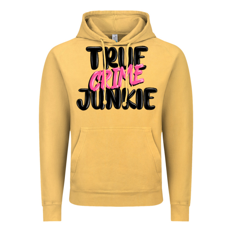 True Crime Junkie Vintage Hoodie by MaliasSmallBusiness | Teevron