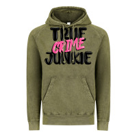 Vintage Olive true crime junkie Vintage Hoodie - MaliasSmallBusiness