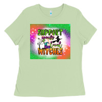 Matcha supports your local witches tumbler Ladies Tee - BundleAndBundleShop