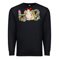 Black Hop rabbit Easter Day Premium Sweatshirt - HowdyJamesFarm