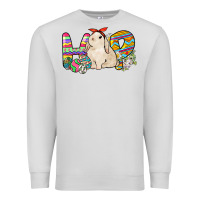 Dove Grey Hop rabbit Easter Day Premium Sweatshirt - HowdyJamesFarm