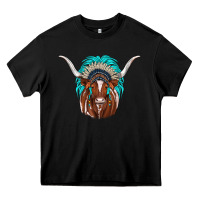 Black texas longhorn indian headdress Heavy Core Tee - JahusDesignShop