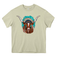 Mossy texas longhorn indian headdress Heavy Core Tee - JahusDesignShop
