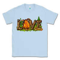 Dusty Blue camping love Classic Tee - NancyCooperArtShop