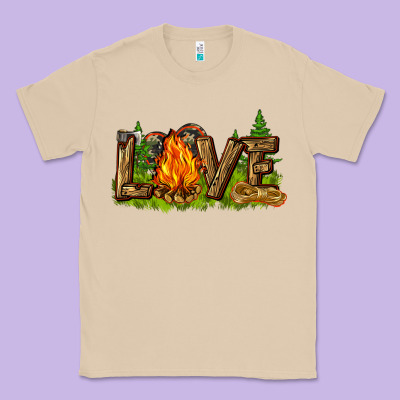 Camping Love Classic Tee Designed By Nancycooperartshop