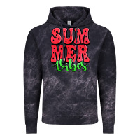 Cloud Black summer vibes watermelon Vintage Hoodie - Jasminsmagicworld