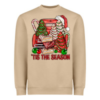 Mushroom Tis The Season Christmas Cakes Truck Heavyweight Sweatshirt - BundleAndBundleShop