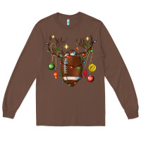 Chestnut American Football Horn Christmas Long Sleeve Tee - BundleAndBundleShop