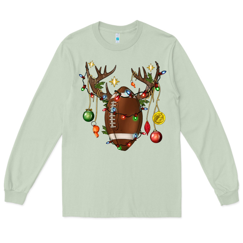 American Football Horn Christmas Long Sleeve Tee by BundleAndBundleShop | Teevron