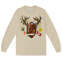 Mushroom American Football Horn Christmas Long Sleeve Tee - BundleAndBundleShop