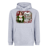 Heather Grey the elf omg santa Heavyweight Hoodie - CowGirlArtShop