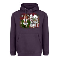 Plum the elf omg santa Heavyweight Hoodie - CowGirlArtShop