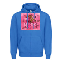 True Royal hope cancer nails Zipper Hoodie - NancyCooperArtShop