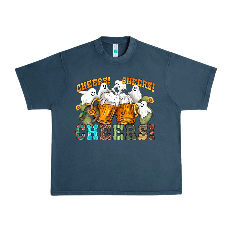 Western Cheers With Ghosts Urban Heavy Tee by NancyCooperArtShop | Teevron