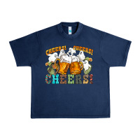 Navy western cheers with ghosts Urban Heavy Tee - NancyCooperArtShop