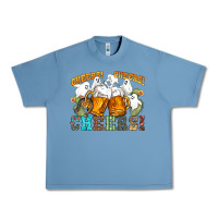 Pebble Blue western cheers with ghosts Urban Heavy Tee - NancyCooperArtShop