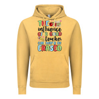 Vintage Mustard the influence of a good teacher can never be  eras Vintage Hoodie - MaliasSmallBusiness