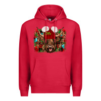 Cardinal highland cow christmas Premium Hoodie - JahusDesignShop