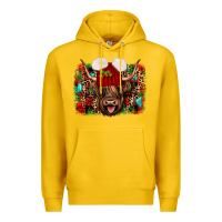 Lemon highland cow christmas Premium Hoodie - JahusDesignShop