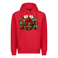 Red highland cow christmas Premium Hoodie - JahusDesignShop