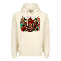 Sandshell highland cow christmas Premium Hoodie - JahusDesignShop