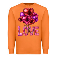 Carrot Love heart balloons Valentine's Day Premium Sweatshirt - HowdyJamesFarm