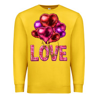 Lemon Love heart balloons Valentine's Day Premium Sweatshirt - HowdyJamesFarm