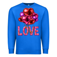 True Royal Love heart balloons Valentine's Day Premium Sweatshirt - HowdyJamesFarm