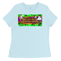 Baby Blue custom name freak ghosts license plate Ladies Tee - BundleAndBundleShop