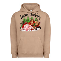Pigment Burro merry christmas pig Urban Hoodie - FaDigitalArtStudio