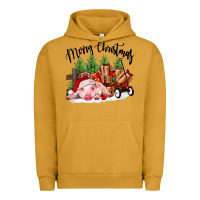 Pigment Peanut Butter merry christmas pig Urban Hoodie - FaDigitalArtStudio